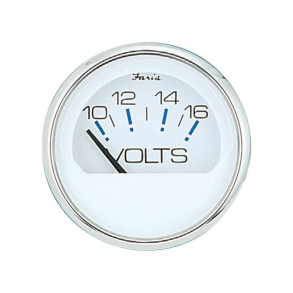 Voltmeter 10-16v. Ches.Hvid Ss