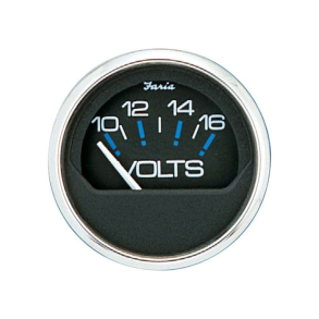 Voltmeter 10-16v. Ches.Sort Ss