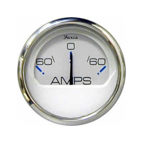 Amp.Meter 60-0-60 Ches.Hvid Ss