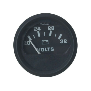 Voltmeter 20-32v. Sort
