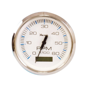 Faria Omdr. 0-6000 Chesapeak White Ss M/Lcd Timet.