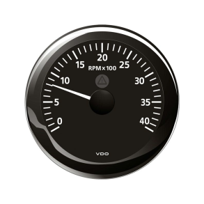 Vdo Omdrejningstller Sort 0-4000rpm 85mm