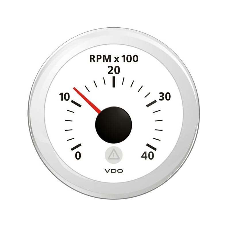 Vdo Omdrejningstller Hvid 0-4000rpm 85mm