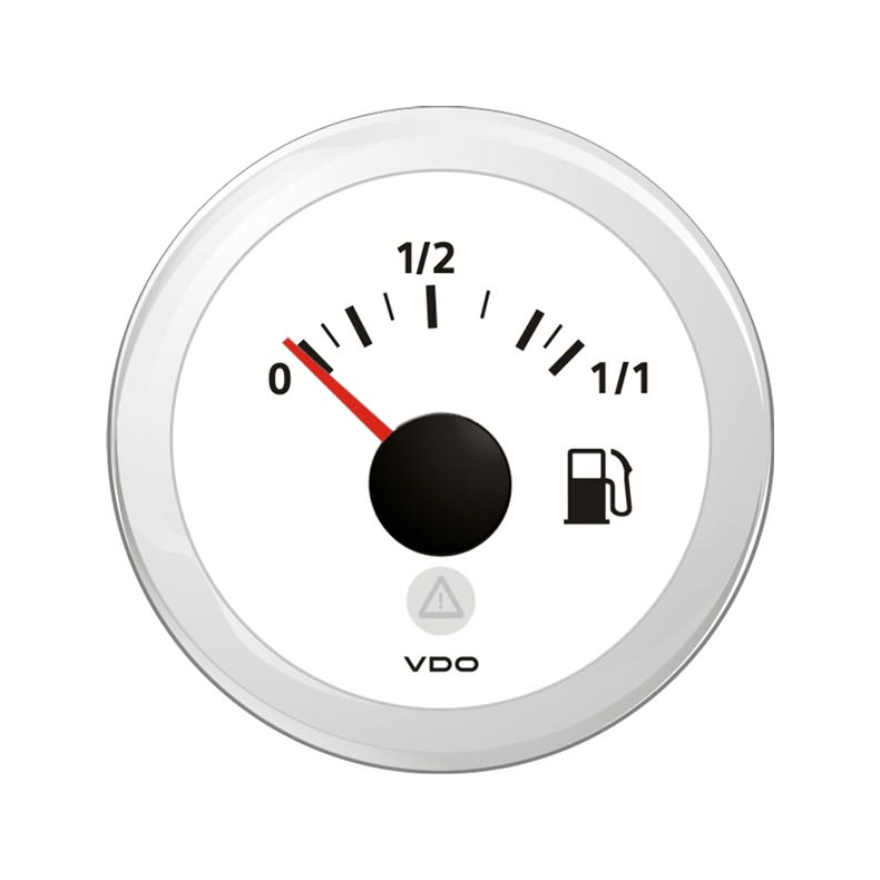 Vdo Brndstofmler 3-180ohm, Hvid 52mm