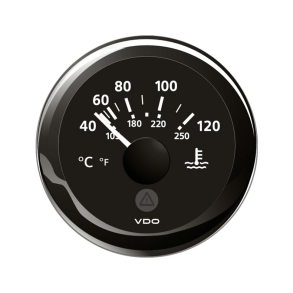 Vdo Temperatur Klvand, Sort 52mm