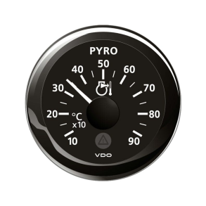 Vdo Udstdnings Temp. Sort 52mm