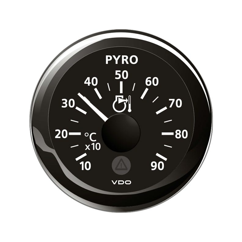 Vdo Udstdnings Temp. Sort 52mm
