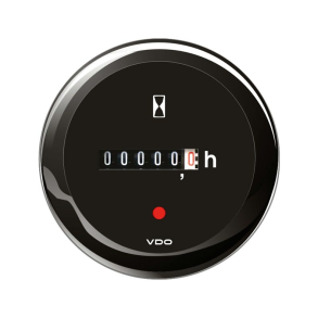 Vdo Timetller Sort, 52mm
