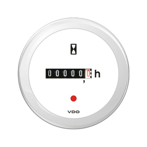 Vdo Timetller Hvid, 52mm