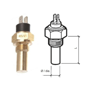 Vdo Sensor Temp Klvand, 6-24v, Isoleret(2pol), 1/2