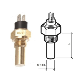 Vdo Sensor Olie Temp.Isoleret (2pol) 6-24v, M14x1,5