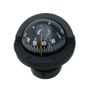 Riviera kompas ZENITH BZ1 SLIM 80mm nedbygning, sort, front