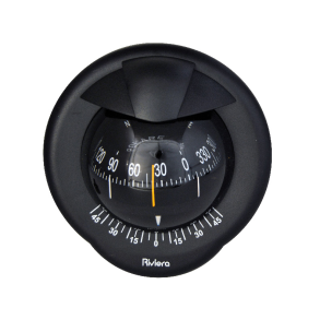 Riviera kompas POLARE BP1 - 80mm, skotmonteret, sort