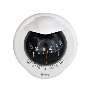 Riviera kompas POLARE BP2 100mm, skotmont. hvid, sort rose