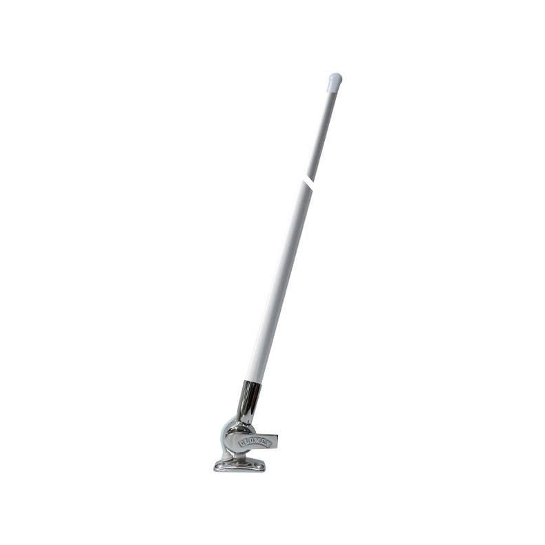 Glomex VHF antenne RA104SS L:0,9m, 4,5m kabel & rustfri fod