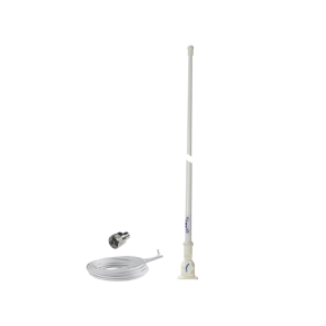Glomex VHF antenne RA104, L:1m, 4,5m kabel og palst beslag