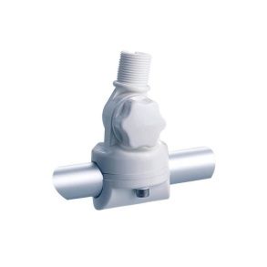 Glomex RA134 hvid nylon vippe antennebeslag til 22/25mm rr