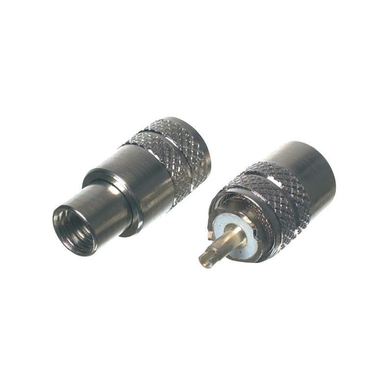 VHF stik PL259 til 10mm kabel (RG213) - Lodning