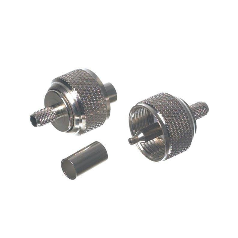 VHF stik PL259 til 10mm kabel (RG213) til crimpning