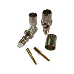 1852 FME hun stik til 10mm kabel RG213, crimpning, 2-pak