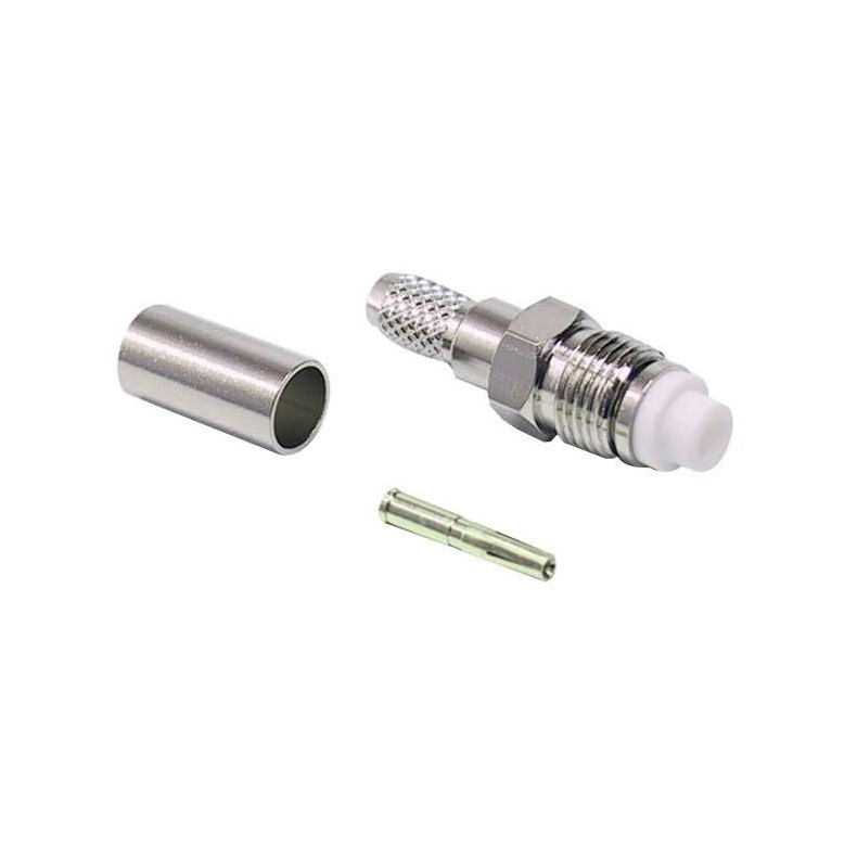 Stik fme hun til 6mm kabel (rg58) til crimpning