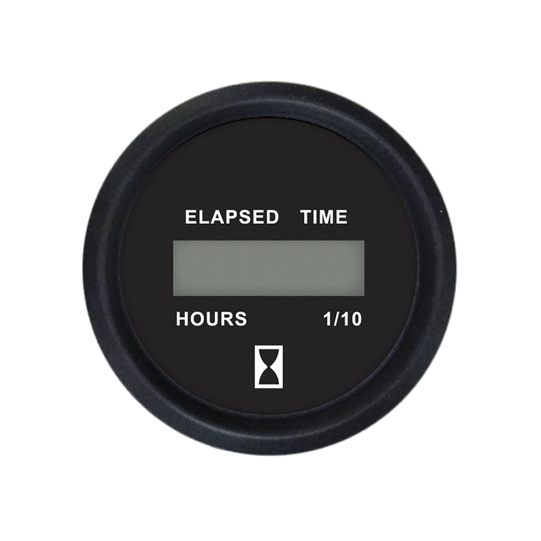 Faria digital timetæller 12v & 24v ø 53 - euro black