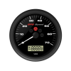 Vdo gps speed 0-70knob, 12v med lcd display, sort 110mm