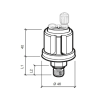 Vdo sensor olie tryk 5 bar, m10x1, 6-24v