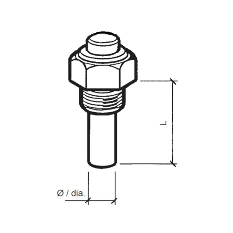 VDO SENSOR OLIE TEMP. 6-24V Vdo sensor olie temp. 6-24v, m18x1,5