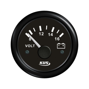Kus voltmeter sort 12v