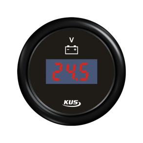 Kus digital voltmeter 9-32v, sort, 12/24v