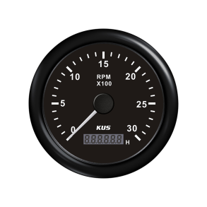 Kus omdr.tller diesel 0-3000 0.5-250 med time.sort 12/24V 