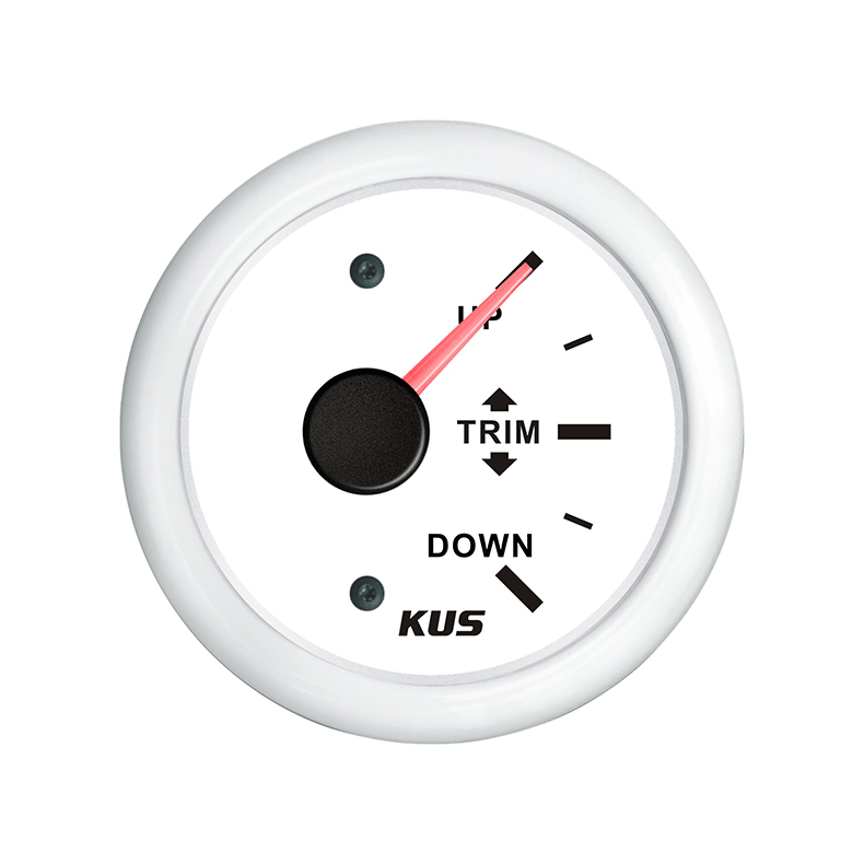Kus trimindikator, hvid 0-190ohm, 12/24v