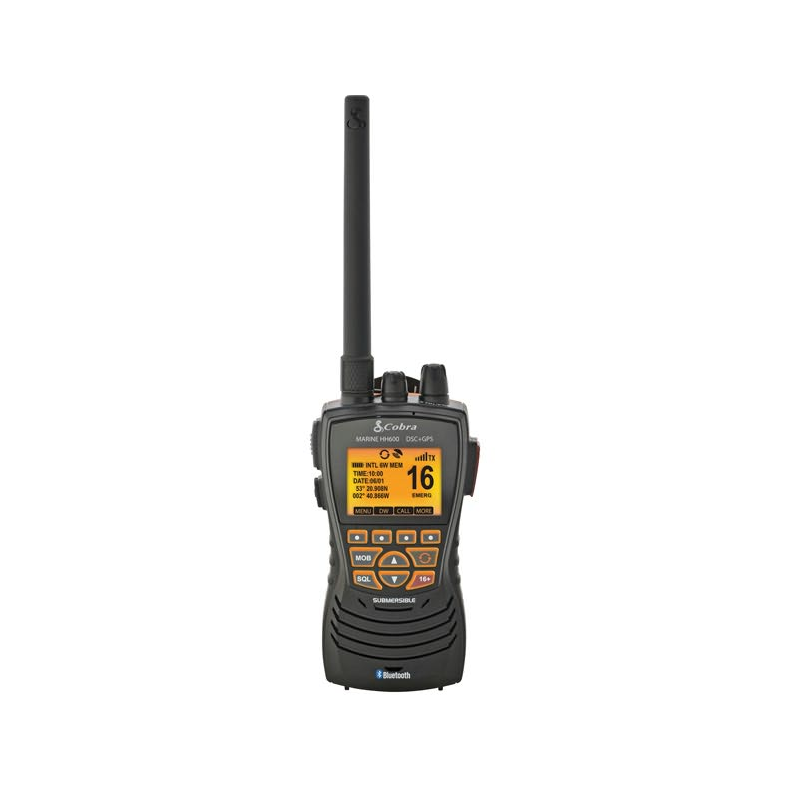 Cobra brbar vhf radio hh600, med gps/dsc