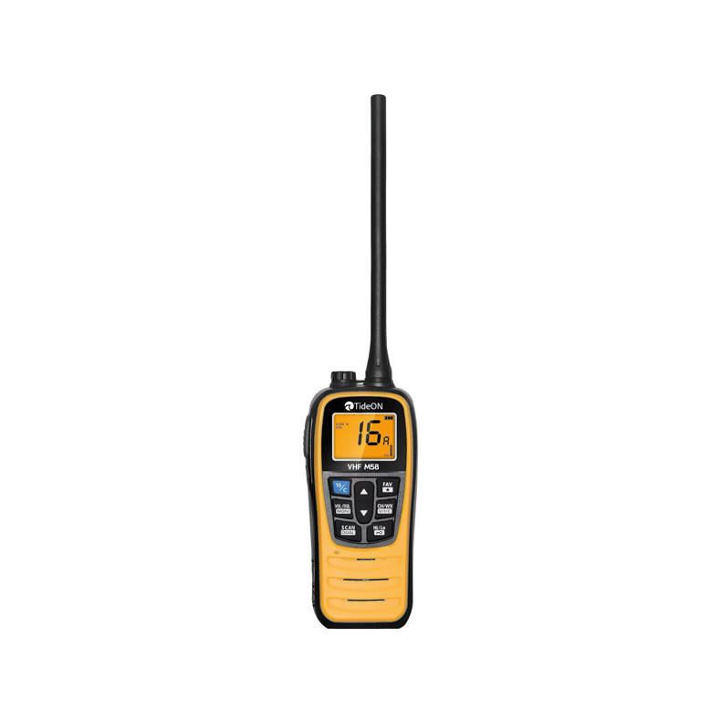 Tideon VHF M58, h�ndholdt, flyder IPX7, 5W