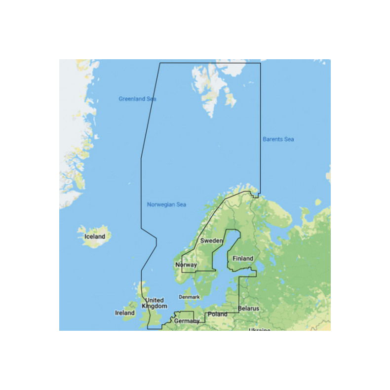 C-map Y050 Discover, Skandinavien "kun ved kb af plotter"