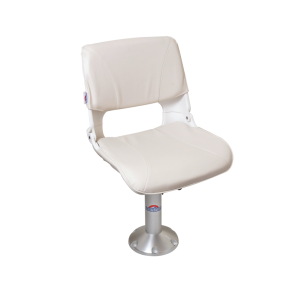 Stols�t skipper m/lysegr� hynde, konsol H-43 cm & svirvel