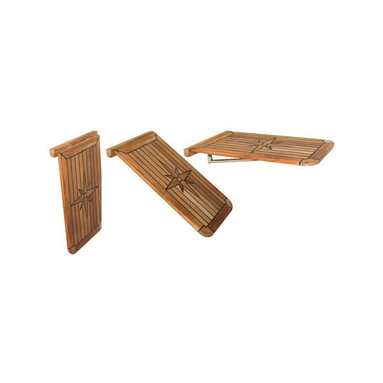 Bordplade balcony 75 x 51 teak
