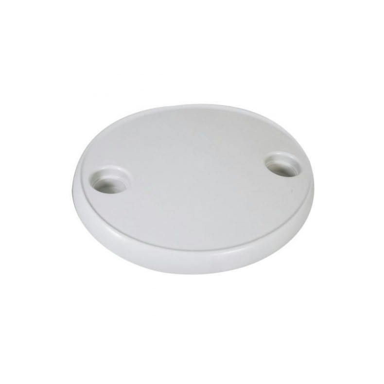 Bordplade af hvid ABS 61cm med 4 kop/flaske holder