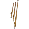 1852 Flagspil i teak 120cm bsning 25 mm