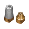1852 Zinkmtrik med 16mm gevind 22-25mm
