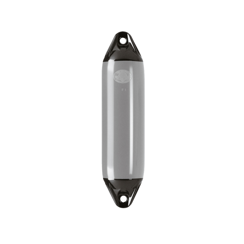 Polyform F-fender grå/sort top Polyform F3 fender 745x220mm grå/sort