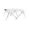 Bimini top 3-arm alu. rr 25mm hvid l180 b160-170 h110cm