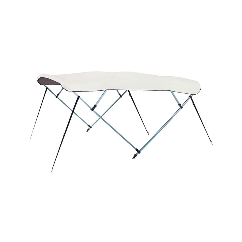 Bimini top - Hvid Bimini top 3-arm alu. rr 25mm hvid l180 b160-170 h110cm