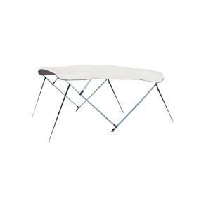 Bimini top 3-arm alu. rr 25mm hvid l180 b210-220 h110cm