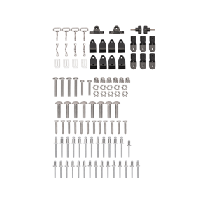 Bimini top monteringsdele, skruer & plast beslag t/1 Bimini