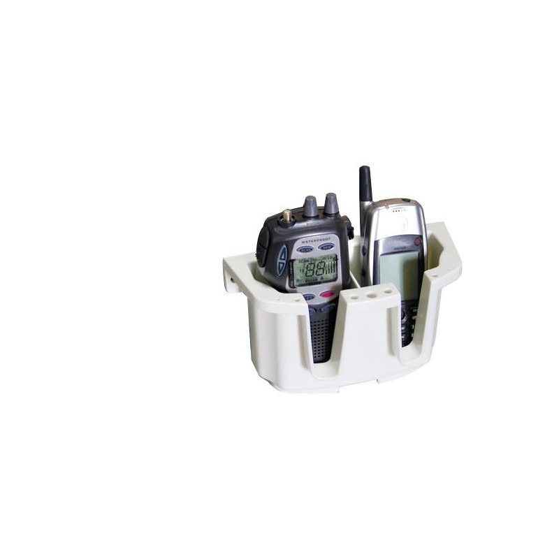Dobbelt holder til vhf/mobil lalizas "store all" hvid