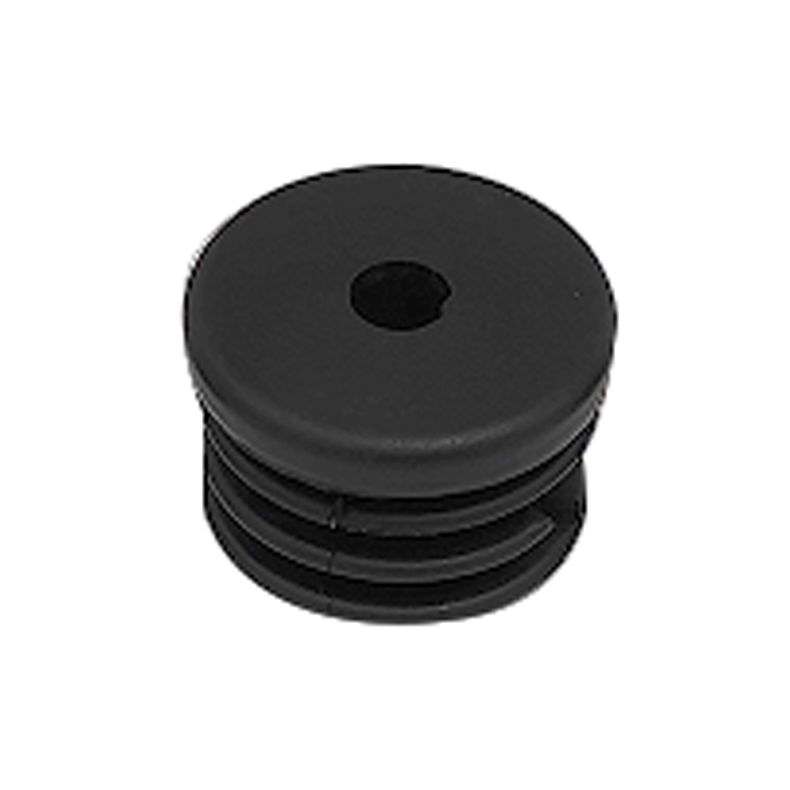 xx Endeprop indvendig, sort PVC til rr 25mm, 4 stk.