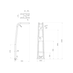 1852 Sort Targabjle for jolle rr 40/32mm B: 1,5-2,25m
