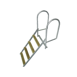 1852 Brostige 4 trin, foldbar, varmgalvaniseret